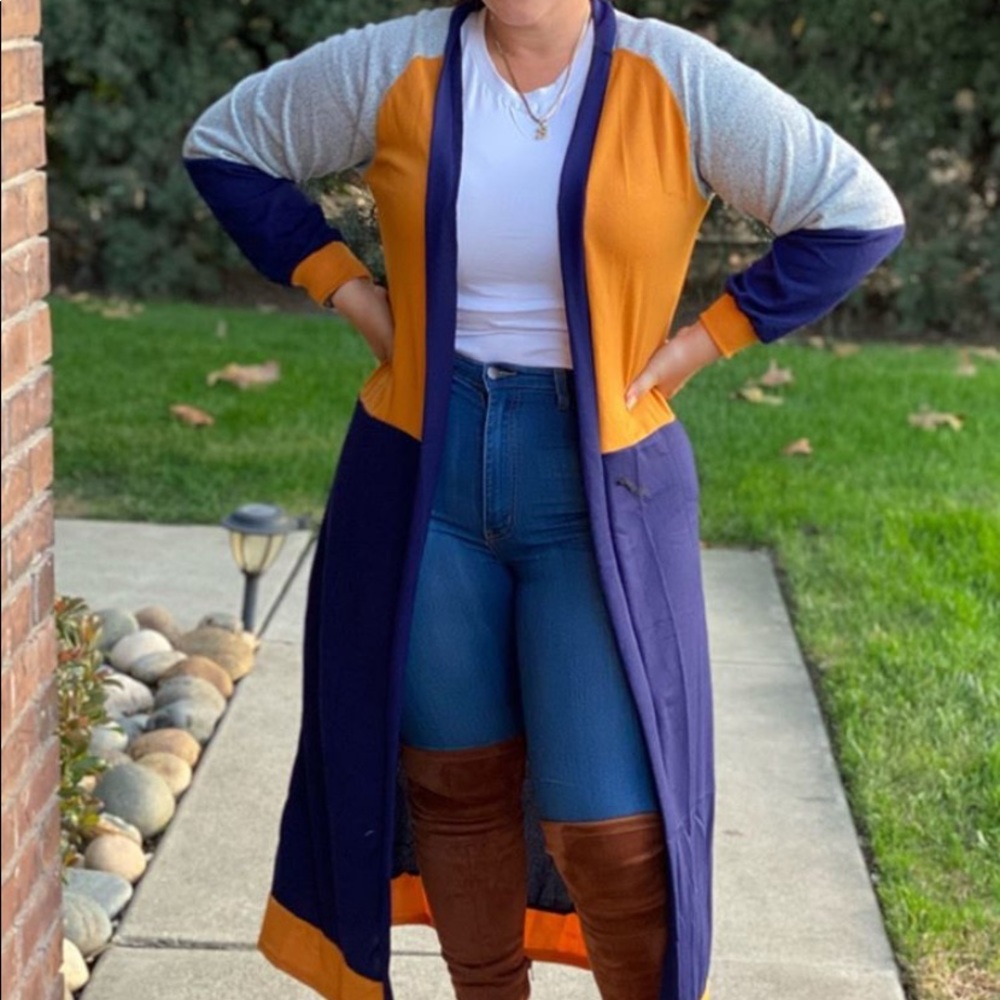Color Block Cardigan